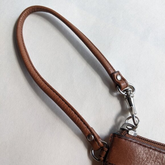 Fossil Polka Dot Wristlet Orange Key-per Wallet - Picture 6 of 10